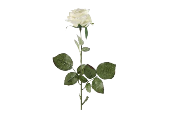 Dirbtinė gėlė rožė white