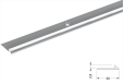 Užbaigimo profilis aliuminis 2,8mm 270cm