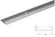 Užbaigimo profilis aliuminis 5mm 270cm